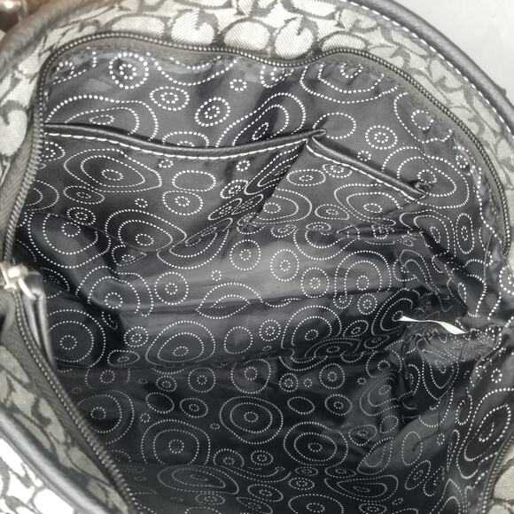 Guess Shoulder Bag with All Over Logo, Black Gray - Picture 5 of 13